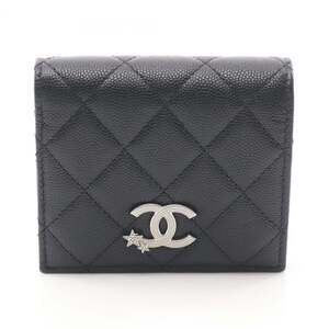 CHANEL Black Leather Wallet